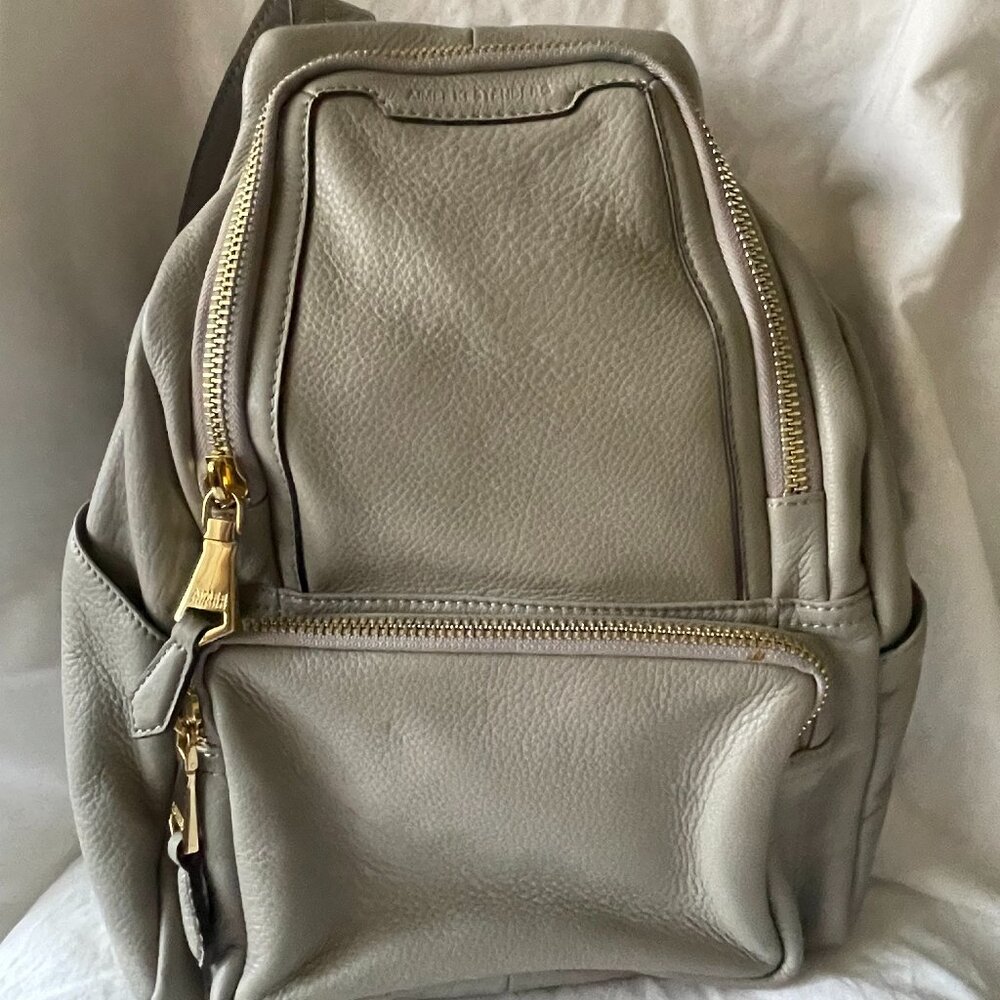 Aimee Kestenberg Collection pebbled leather backpack NWT